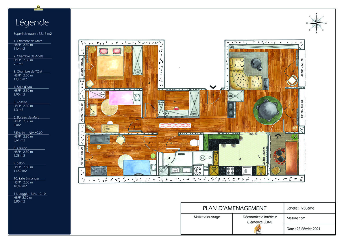 Plan aménagement décoratrice d'intérieur Vienne 38