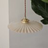 Suspension collerette opaline