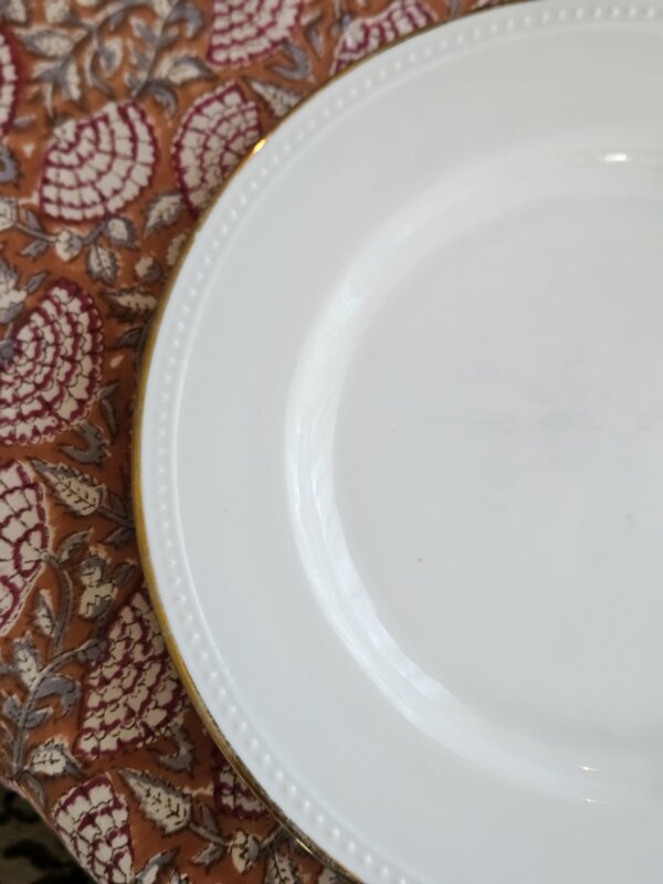 Ensemble de 6 assiettes plates en porcelaine "Orialis"