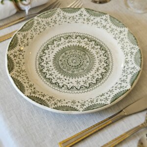 Ensemble de 4 assiettes plates anglaise "Fine Ware"