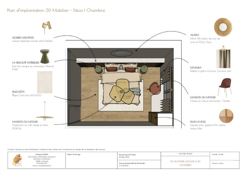 Plan 3D détaillé de l’aménagement du sous-sol de 80 m² pour le projet Tamaris à Saint-Symphorien-d'Ozon. Optimisation des espaces : salon multifonction, zone de jeux, et chambre avec bureau intégré, alliant fonctionnalité et esthétisme.