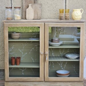 Buffet vitrine ancien rénové – Création unique handmade | ALMERA