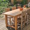 Table de ferme ancienne en bois massif  | Pièce unique rénovée "DORIA" – Image 13