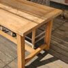 Table de ferme ancienne en bois massif  | Pièce unique rénovée "DORIA" – Image 10