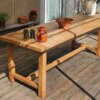 Table de ferme ancienne en bois massif  | Pièce unique rénovée "DORIA" – Image 15