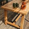 Table de ferme ancienne en bois massif  | Pièce unique rénovée "DORIA" – Image 19