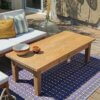 Table basse ancienne en bois massif - Pièce unique rénovée | LOUNA – Image 4