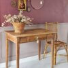 Table/Bureau ancien en noyer rénové | EMILE – Image 11