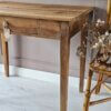 Table/Bureau ancien en noyer rénové | EMILE – Image 6