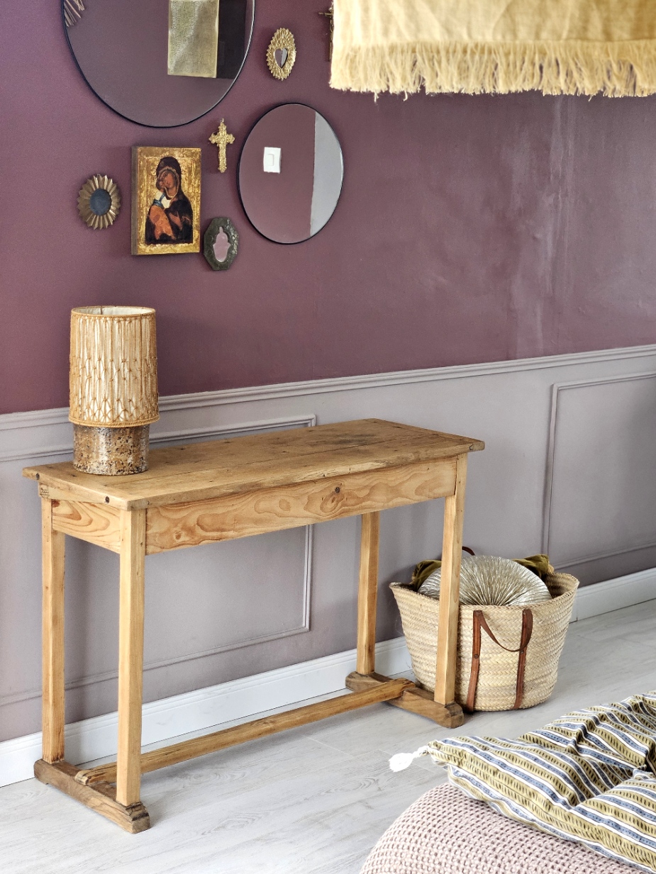 Console bois massif vintage | FLORE