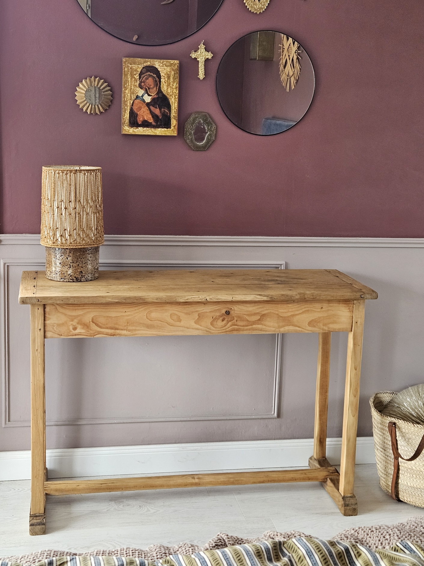 Console bois massif vintage | FLORE – Image 5