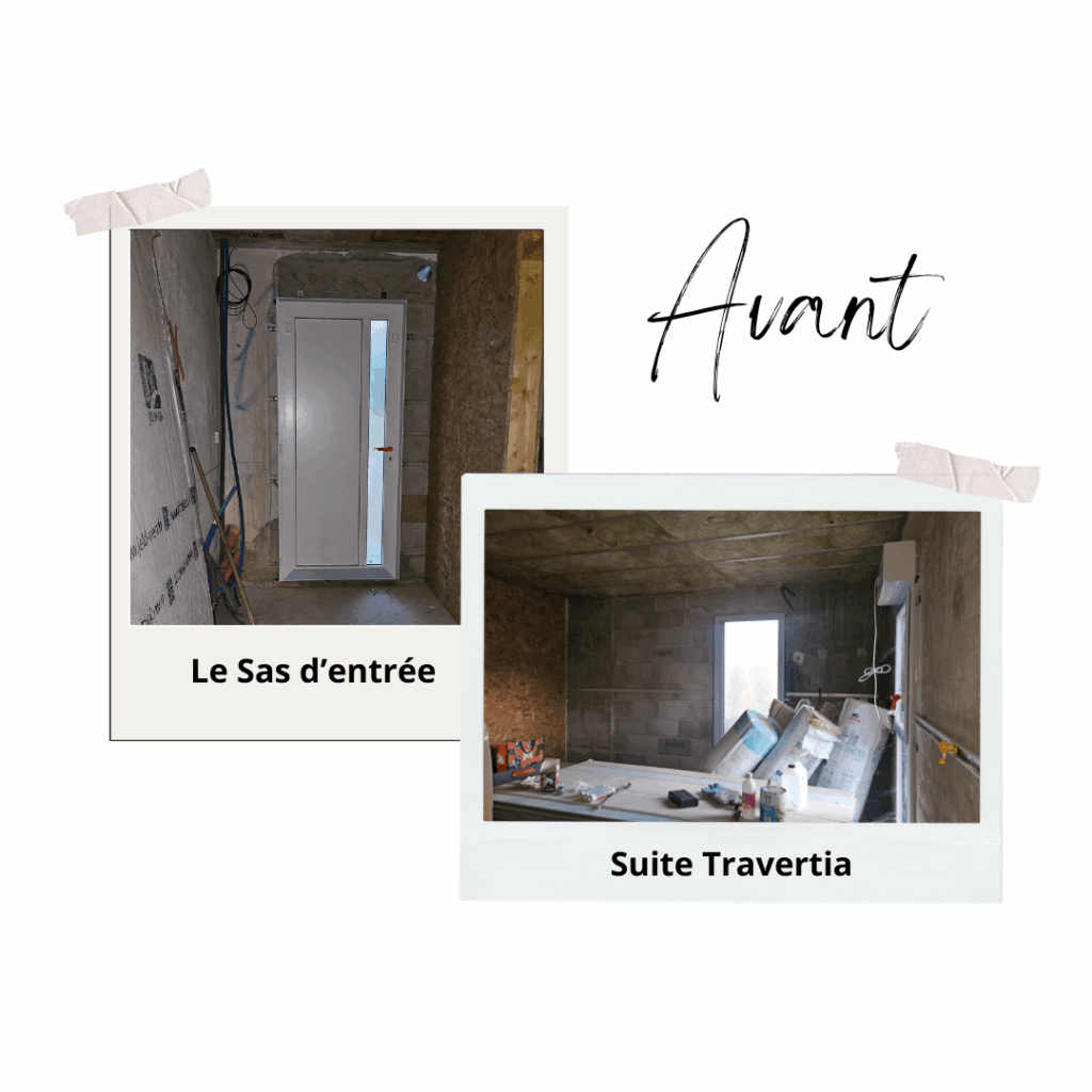Avant après rénovation Airbnb love rooms