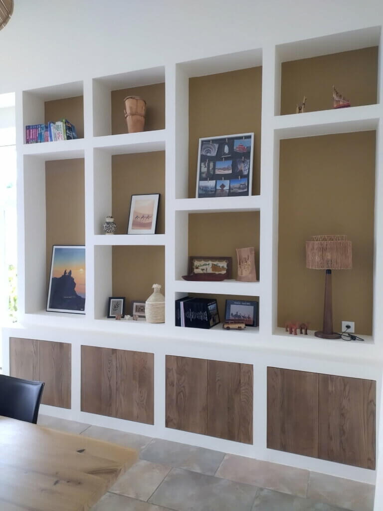 Lampe en bois exotique style scandinave – objet déco vintage Les Trésors de Clem