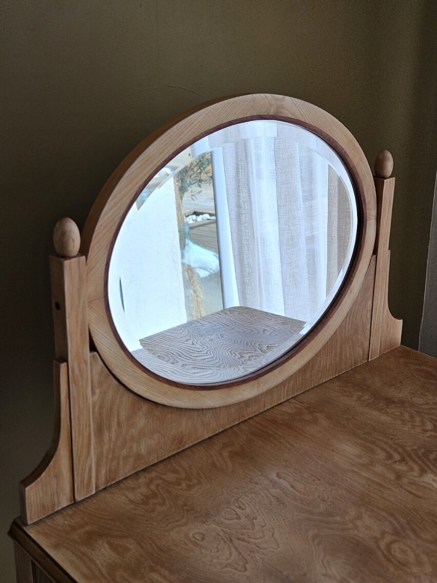 Coiffeuse Art déco en marqueterie rénovée | Elise – Image 5