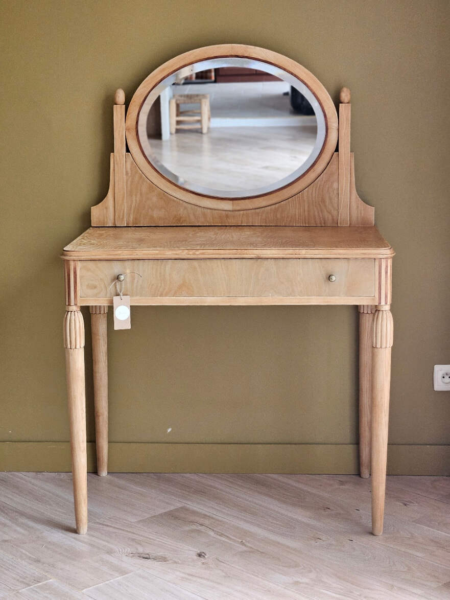 Coiffeuse Art déco en marqueterie rénovée | Elise – Image 14