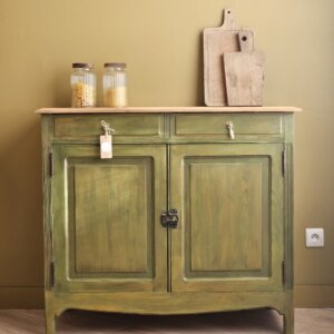 Buffet bas ancien rénové et patiné “Gaston”